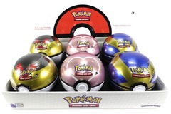 Pokemon 2022 SPRING Pokeball Tins Display CASE (6 Tins)